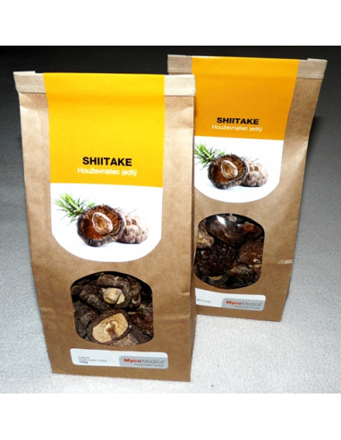 MycoMedica Shiitake houževnatec jedlý sušený 2 x 100 g