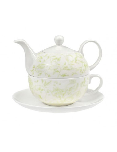 Oxalis Julia fine bone china tea for one 1