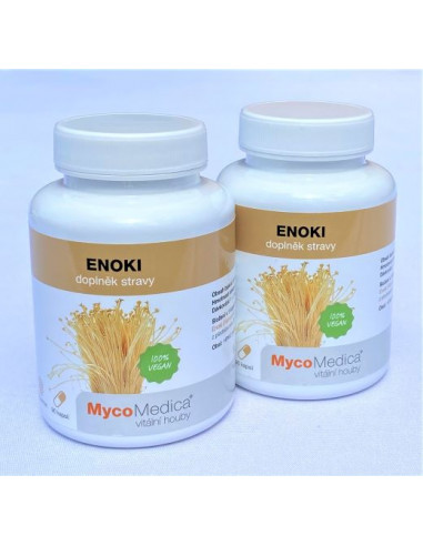 MycoMedica Enoki 2 x 90 kapslí