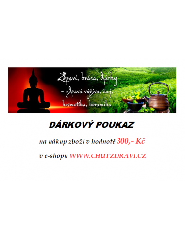 Dárkový poukaz v hodnotě 300,- Kč