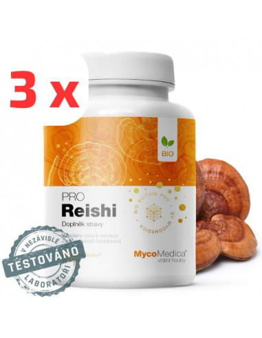 MycoMedica BIO Reishi PRO 3 x 90 kapslí