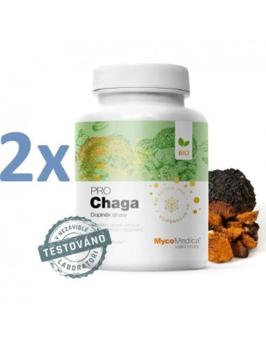 MycoMedica Chaga PRO 2 x 90 kapslí