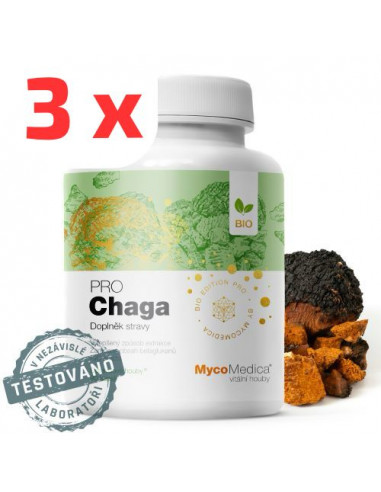 MycoMedica Chaga PRO 3 x 90 kapslí