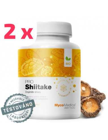 MycoMedica Shiitake PRO 2 x 90 kapslí