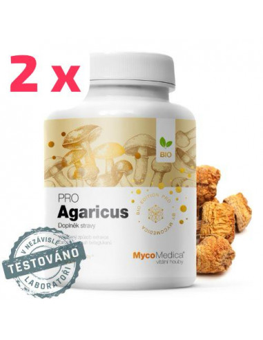 MycoMedica Agaricus PRO 2 x 90 kapslí