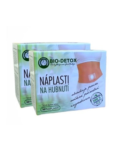 Bio-detox Magnetické náplasti na hubnutí 2 x 30 ks